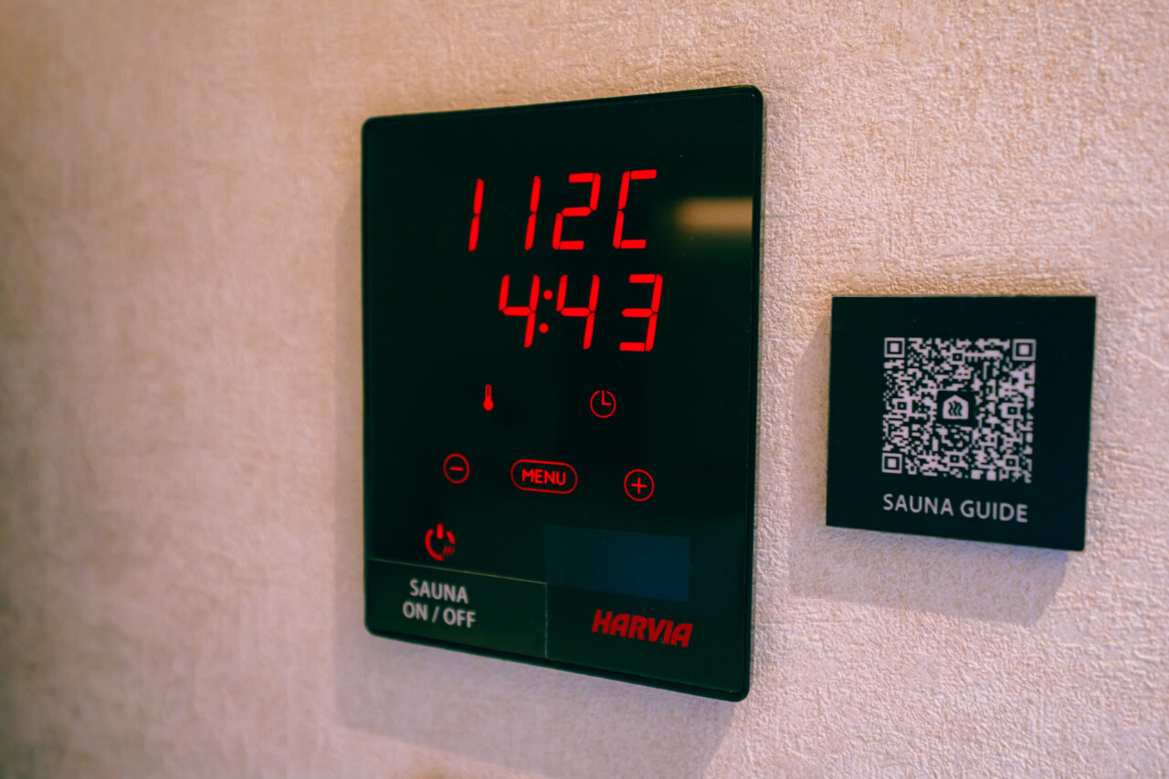 最高110℃まで上がるサウナキングのサウナ室